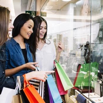girls-watching-display-store